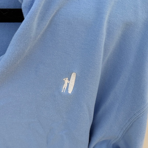 Johnnie-O Men's Light Blue Quarter-Zip Sweater, size Medium - Picture 2 of 3